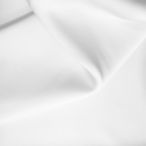 Egyirányba elasztikus szatén anyag - WHITE (fehér)
